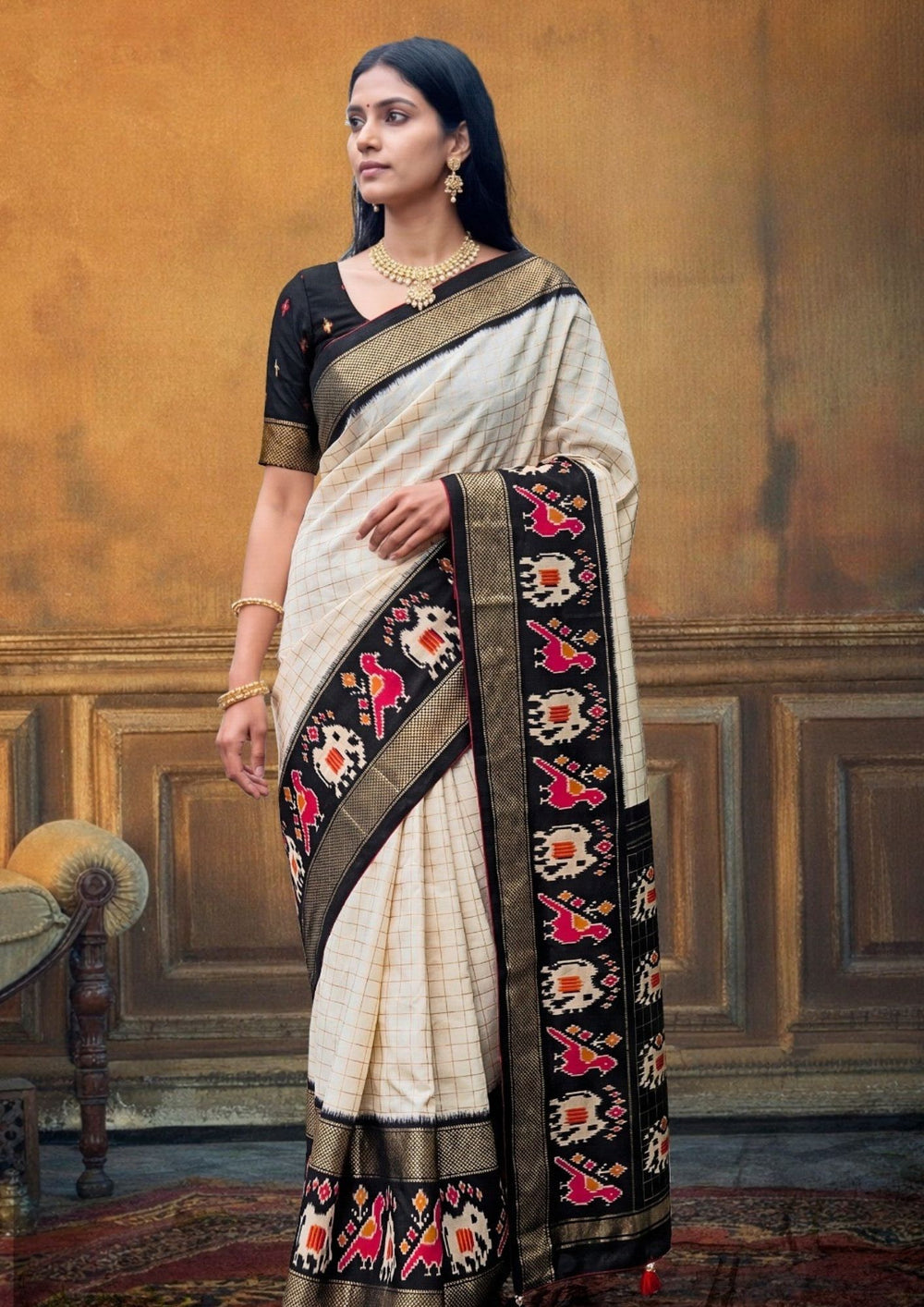 Rajwadi Soft Silk Saree for Daily Wear
