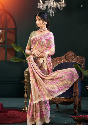 Vireza Crepe Saree For Daily Wear
