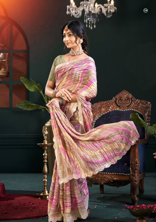 Vireza Crepe Saree For Daily Wear