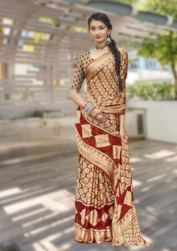 Glanzea Brasso Saree For Daily Wear
