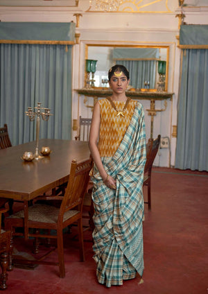 Linobloom Linen Saree for Wedding Wear