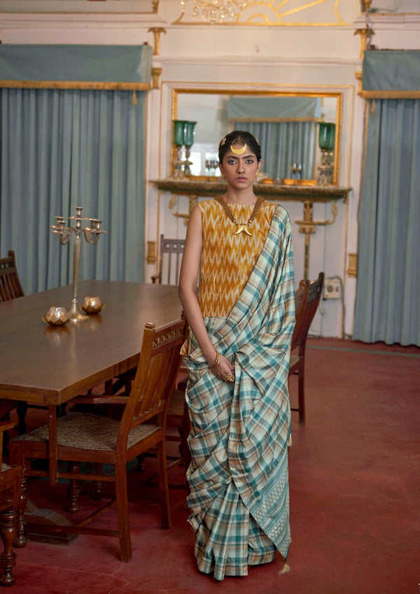Linobloom Linen Saree for Wedding Wear