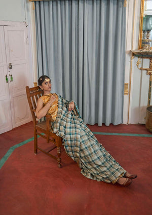 Linobloom Linen Saree for Wedding Wear