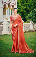 Plainza Satin Saree For Festive Wear