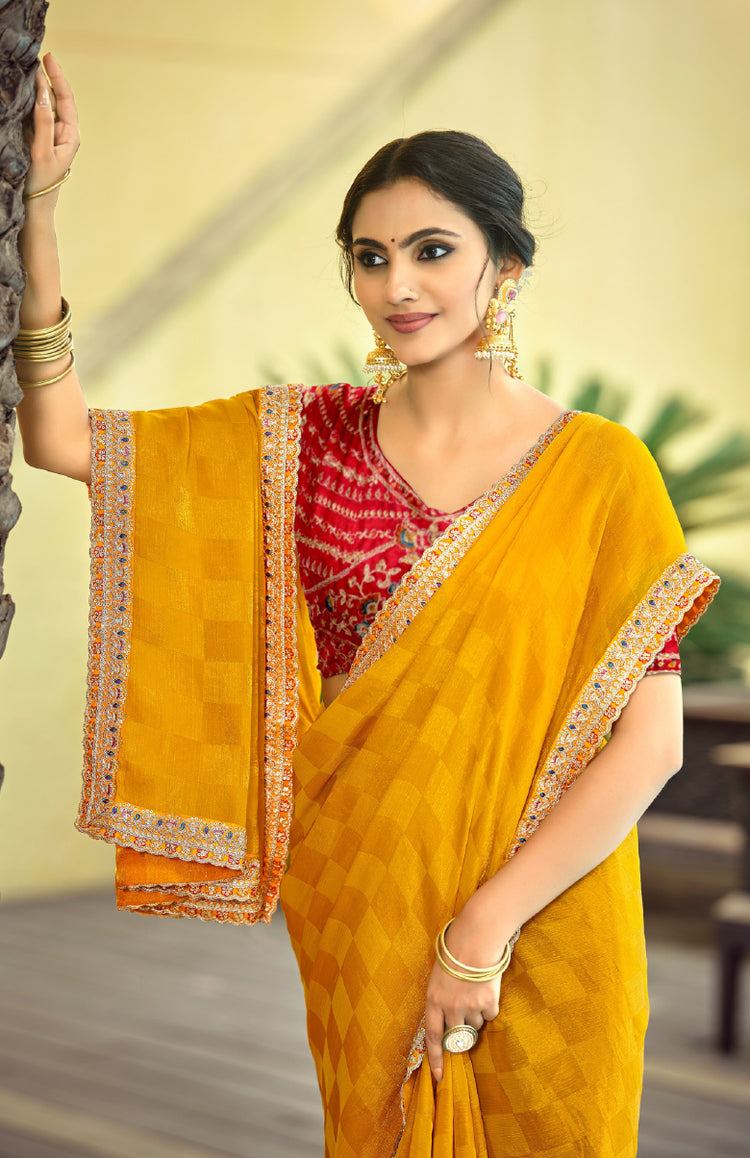 Zerina Satin Saree for Festive Wear