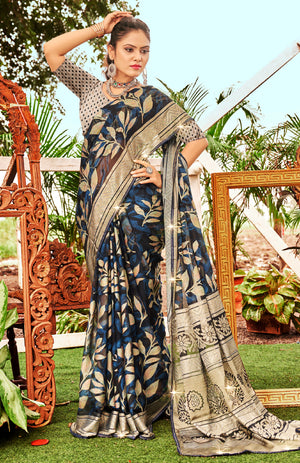 Vellura Brasso Saree For Festive Wear