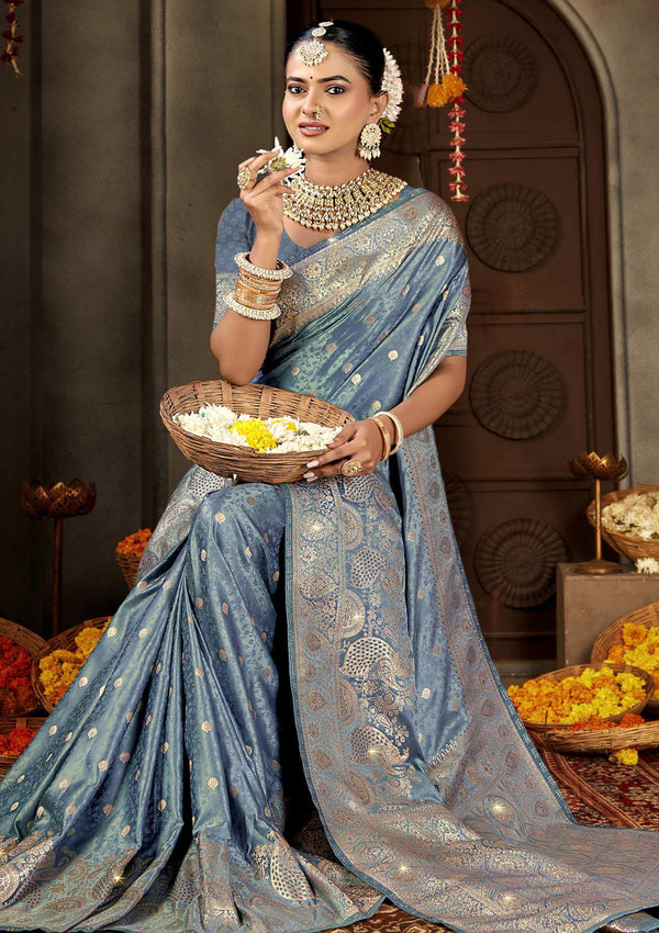 Satin Glowup Saree For Wedding Wear