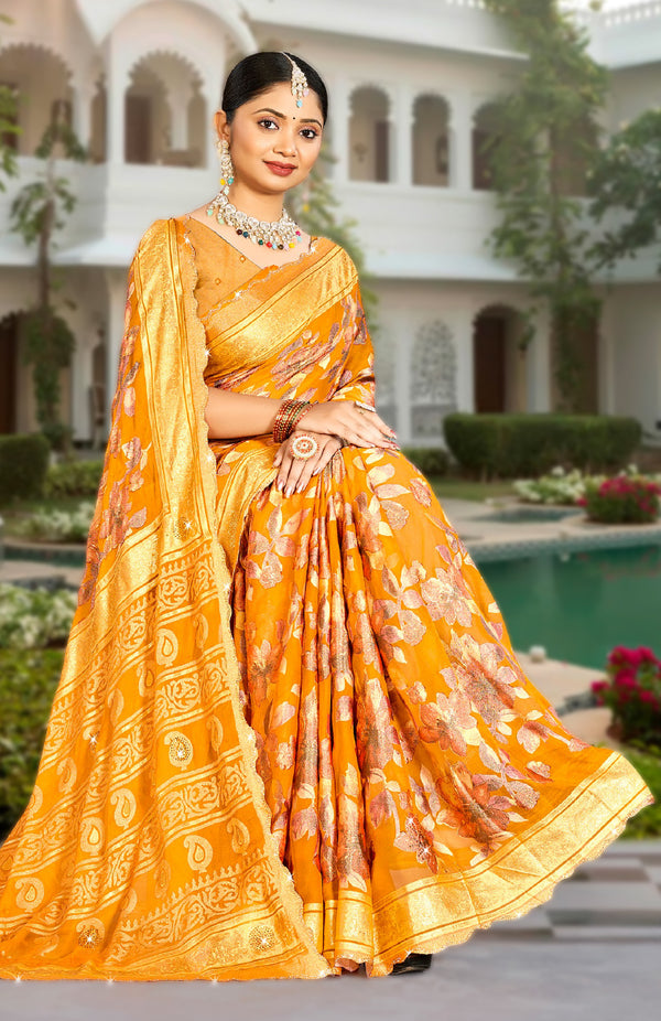 Brassique Brasso Saree For Festive Wear