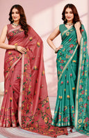Classic Crepe Saree For Daily Wear