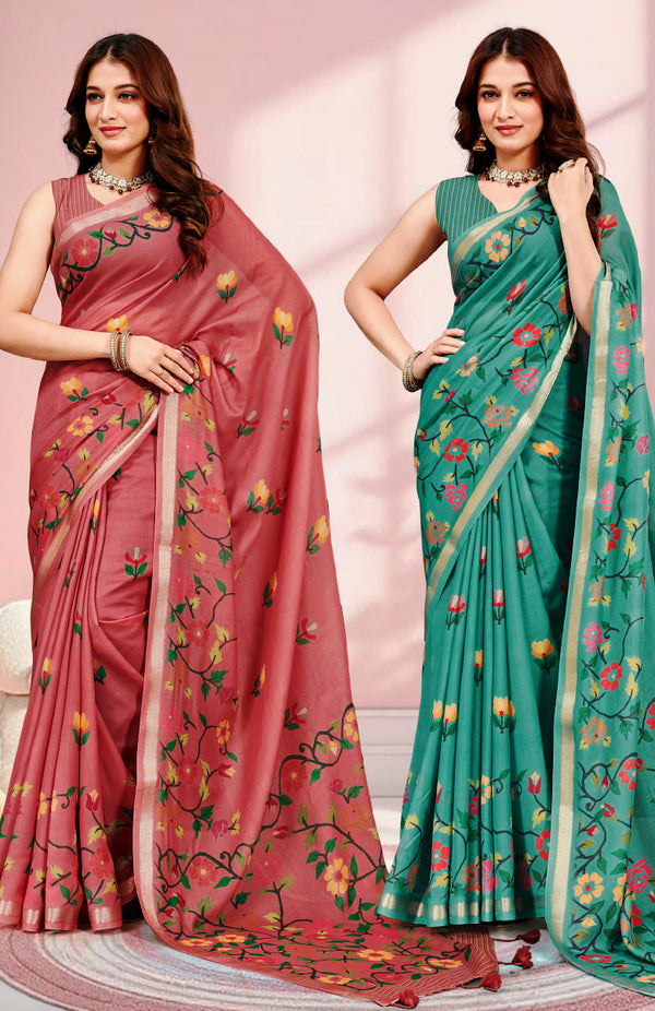 Classic Crepe Saree For Daily Wear