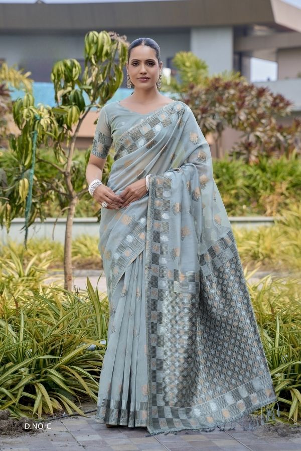 Zarvila Cotton Saree For Daily Wear