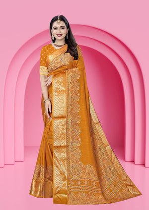 Vichitra Charm Silk Saree For Semi Formal Wear