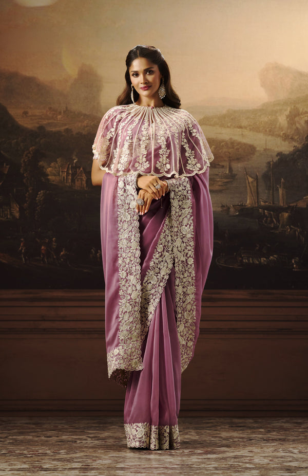 Glamour Organza Saree For Festive Wear