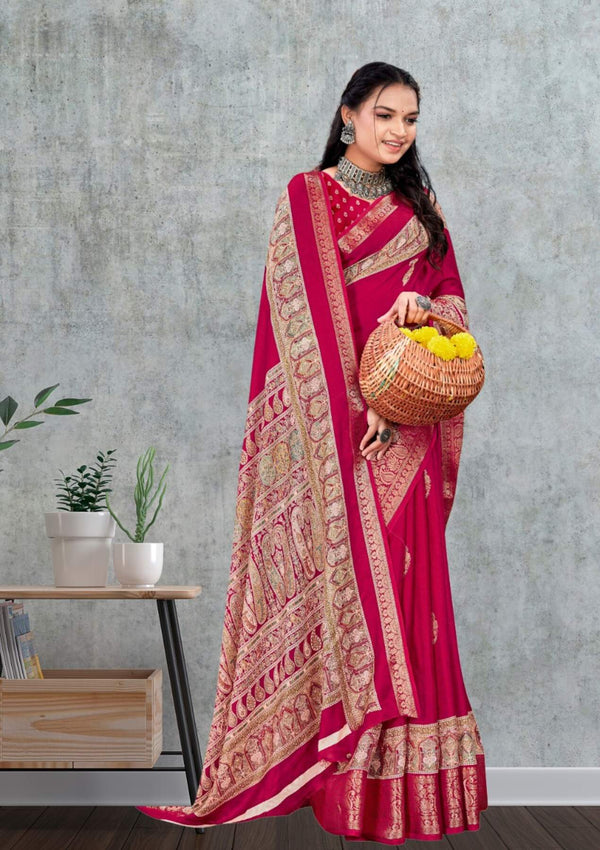 Moss Majesty Crepe Saree For Daily Wear