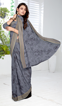Printiva Crepe Saree For Semi Formal Wear