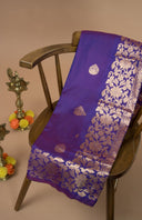 Sugandhika Floral Art Silk Saree for Festive Wear