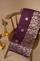 Sugandhika Floral Art Silk Saree for Festive Wear