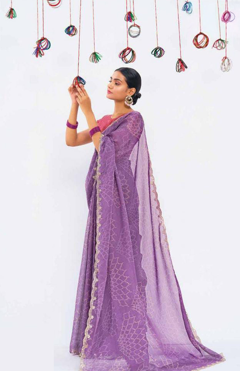 Heritage Bandhej Saree