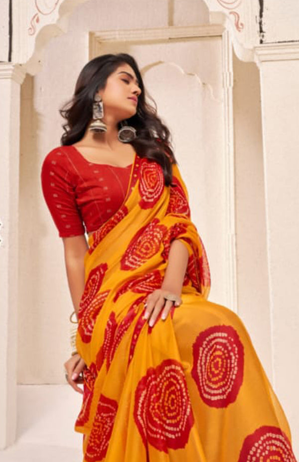Bandhani Circle Saree