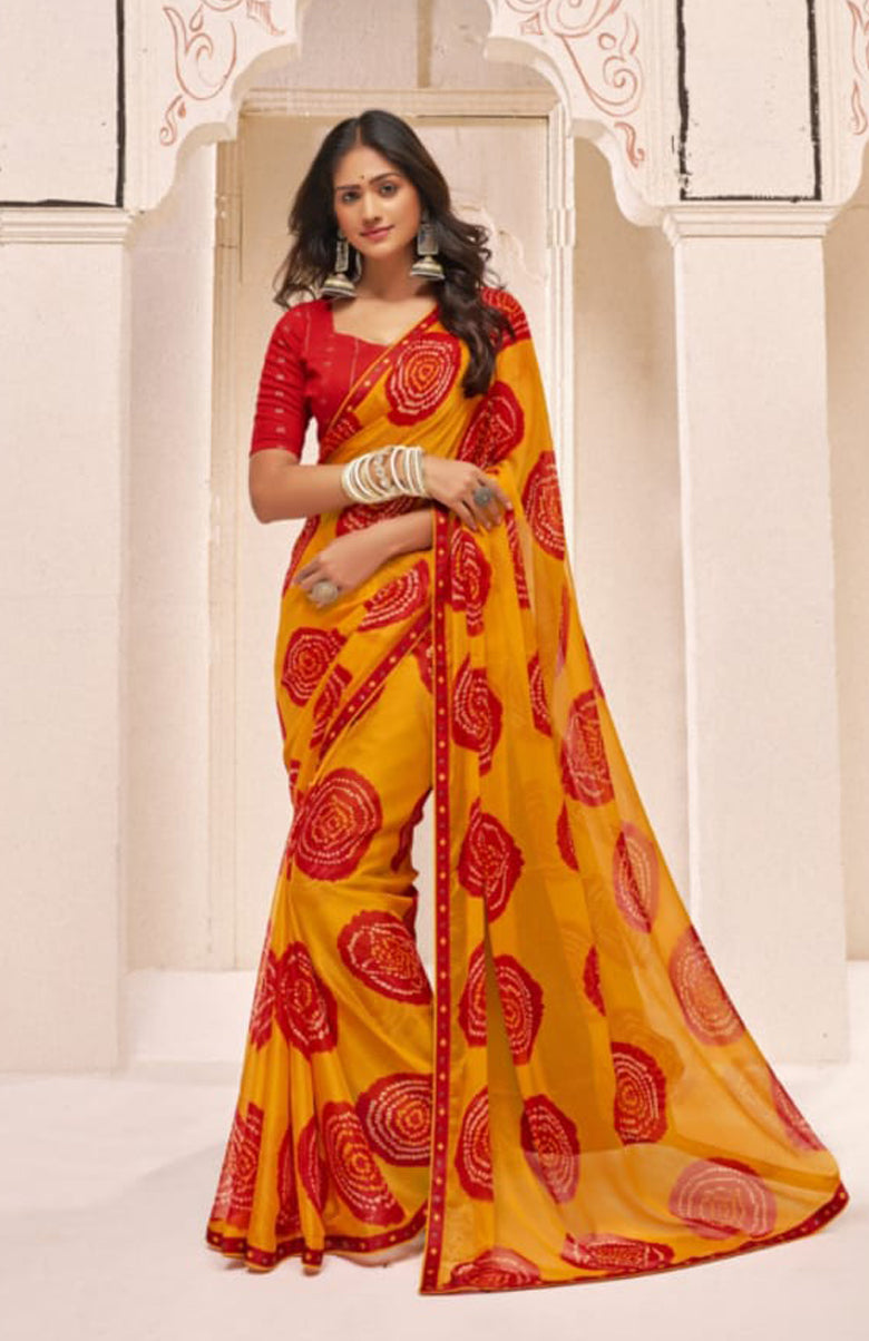Bandhani Circle Saree