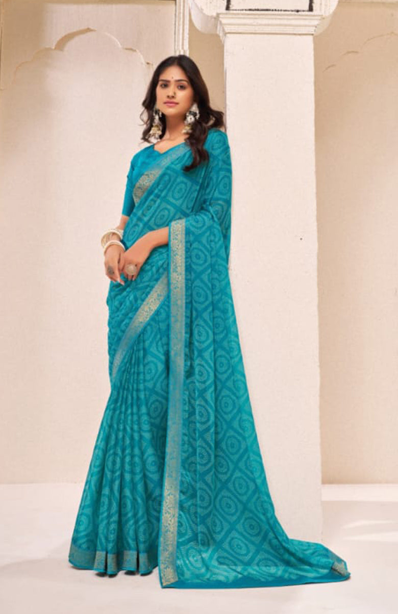 Oceanic Grace Saree