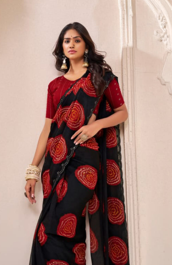 Bandhani Circle Saree