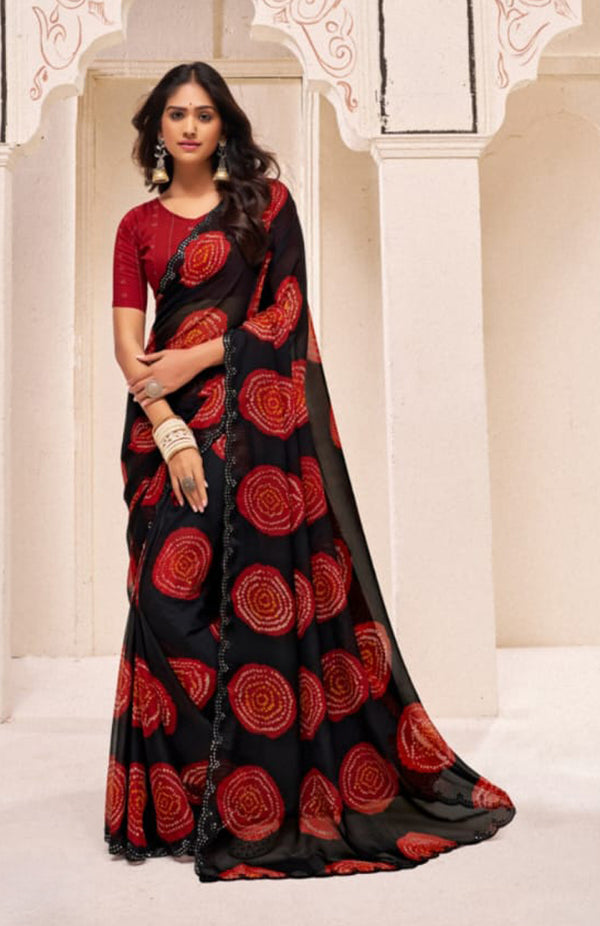 Bandhani Circle Saree