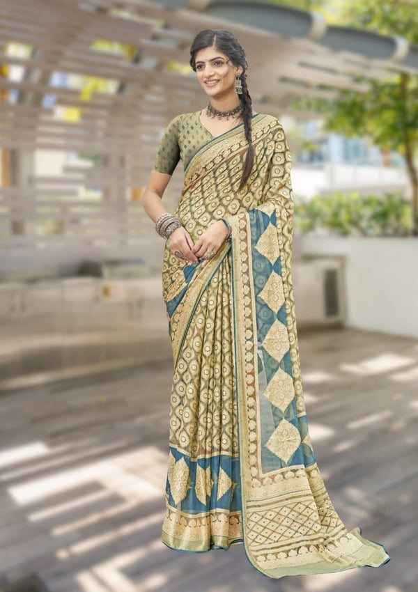 Glanzea Brasso Saree For Daily Wear
