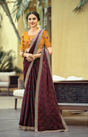 Zerina Satin Saree for Festive Wear
