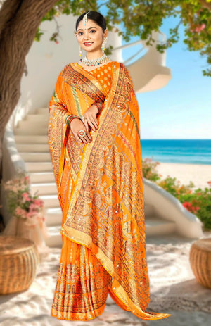 Dreamweave Brasso Saree For Festive Wear