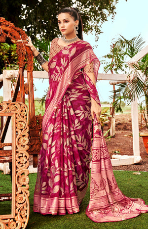 Vellura Brasso Saree For Festive Wear
