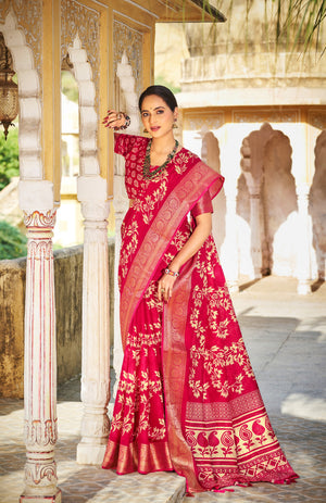 Flora Crepe Saree For Daily Wear