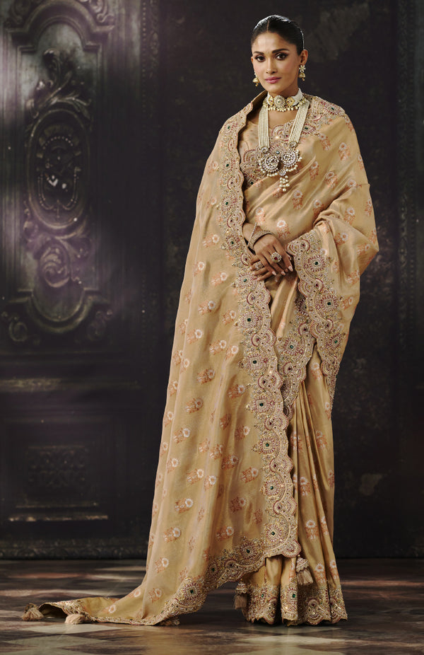 Maharani Theme Art Silk Saree For Festive Wear