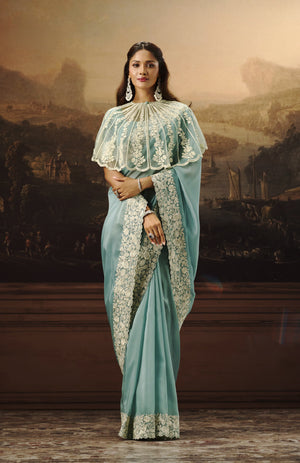 Glamour Organza Saree For Festive Wear