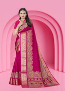 Vichitra Charm Silk Saree For Semi Formal Wear