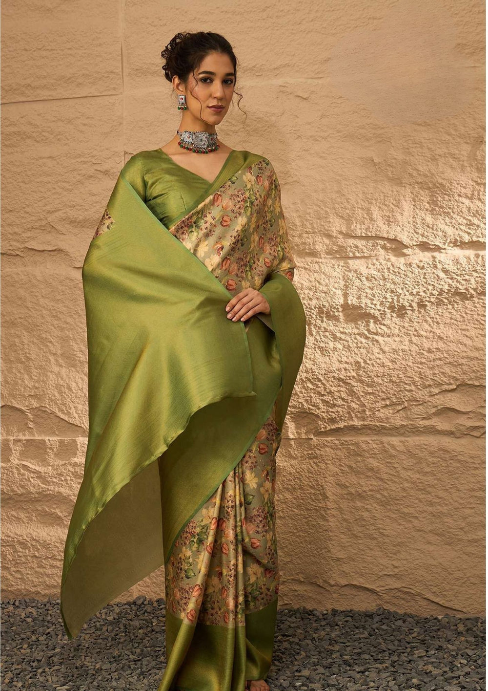 Pixara Art Silk Saree for Daily Wear