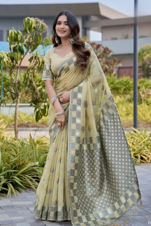Zarvila Cotton Saree For Daily Wear