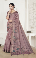 Digital Printed Cotton Silk Blend Saree