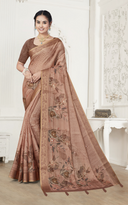 Digital Printed Cotton Silk Blend Saree