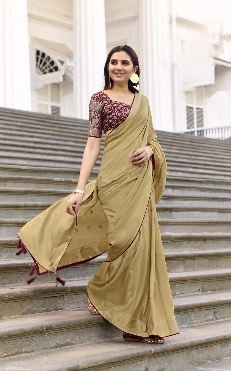 Silk Woven Designer Saree with Traditional Elephant Motifs