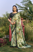 Elegant Weightless Chiffon Floral Digital Print Saree