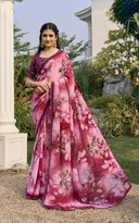 Elegant Weightless Chiffon Floral Digital Print Saree