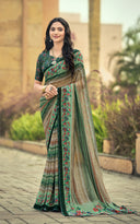 Prism Print Swarovski Embellished Saree