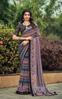 Prism Print Swarovski Embellished Saree