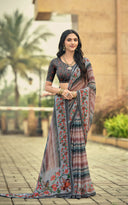 Prism Print Swarovski Embellished Saree