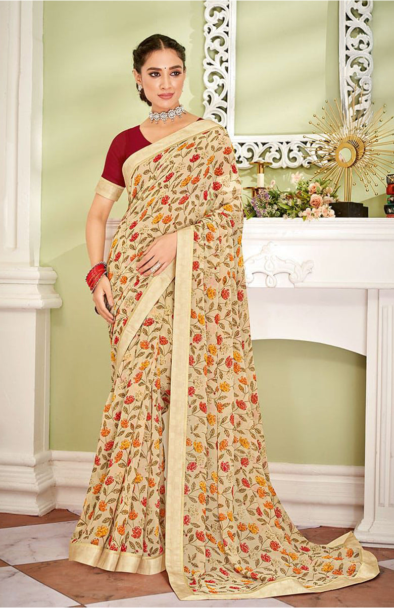 Autumn Bloom Saree