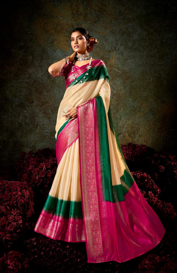 Rajwada Dola Silk Saree for Festive Wear