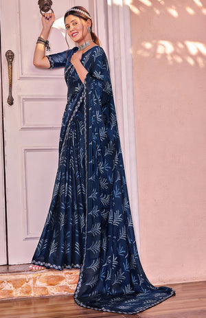 Kriva Modern Fancy Georgette Saree For Semi Formal