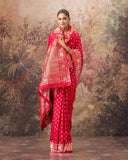 Dreamfall Satin Mushroo Silk Saree For Festive  Wear