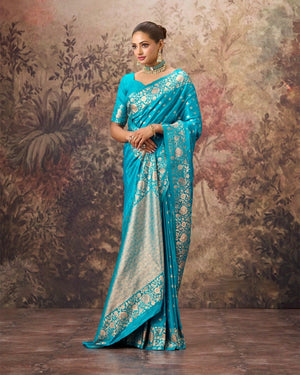 Dreamfall Satin Mushroo Silk Saree For Festive  Wear